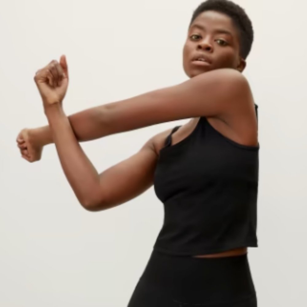 Everlane 'The Perform Cami' in Black, Size: M -- NWT